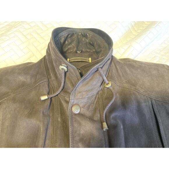 EXCELLED Leather Jacket Size Large Vintage Cowhide Soft Supple Bomber Flight - Picture 10 of 16